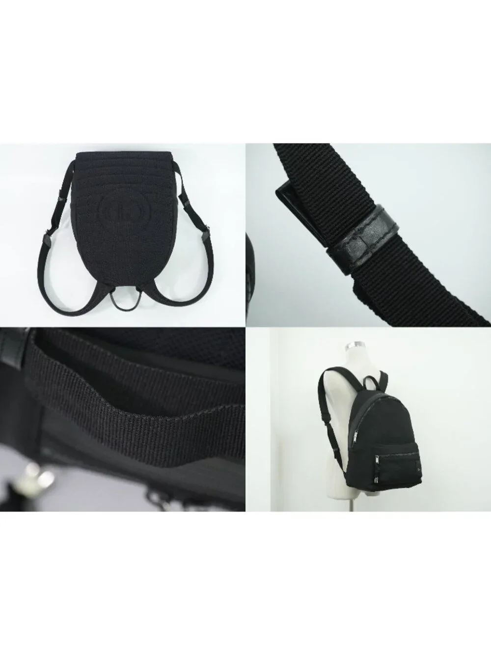 Dior Canvas Backpack Black